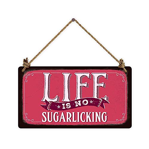 Grafik Werkstatt VintageArt Life is no sugarlicking... - Home & Kitchen Amazon Germany à 3.95€