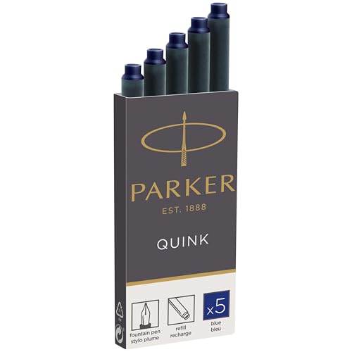 Parker Fountain Pen Ink Refill Cartridges | Long | Blue... - Auto & Moto Amazon Royaume-Uni à 3.15€