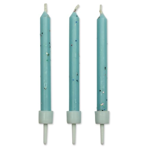 PME Blue Glitter Candles, 10-Pack, 0.5 x 0.5 x 6.2 cm - Maison & Cuisine Amazon Royaume-Uni à 1.09€