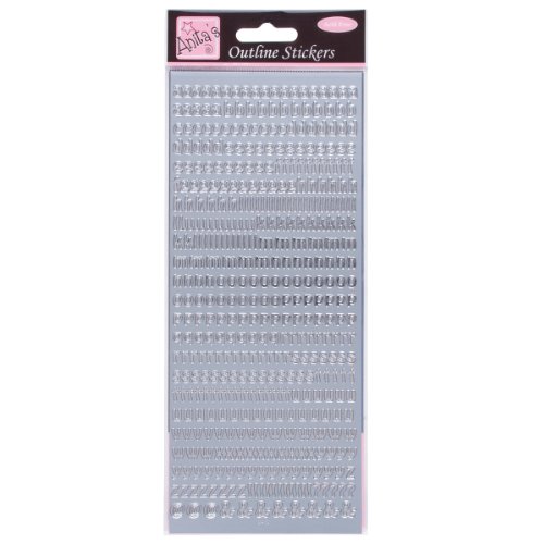 Anitas - Adesivi per contorni, lettere piccole, argentate... - Jouets & Jeux Amazon Italie à 1.80€
