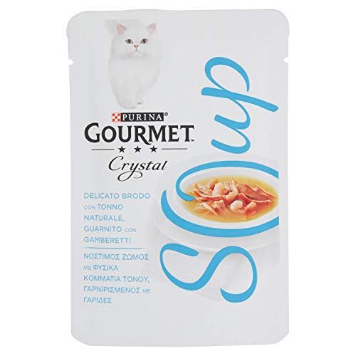Gourmet Soup Tonno e Gamberetti 40g - 1 Pezzo - Animalerie Amazon Italie à 1.24€
