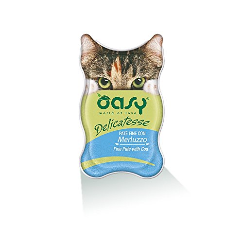 Oasy Wet Cat Delicatesse – Paté Merluzzo Vasc 85 g en promo à 11,51€ (-57%) sur Amazon FR