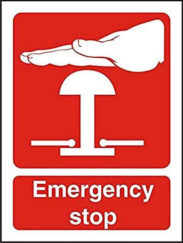 Seco Emergency Stop - Red Sign, 75mm x 100mm - Self... - Maison & Cuisine Amazon Royaume-Uni à 2.73€