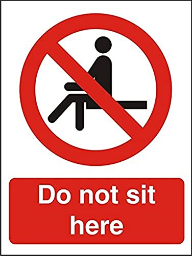 Seco Do Not Sit Here Sign, 200mm x 300mm - 1mm Semi Rigid... - Home & Kitchen Amazon UK à 4.14€