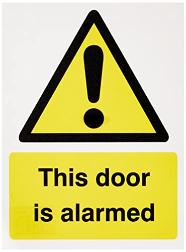 Seco Warning This Door is Alarmed Sign, 150mm x 200mm... - Maison & Cuisine Amazon Royaume-Uni à 3.37€