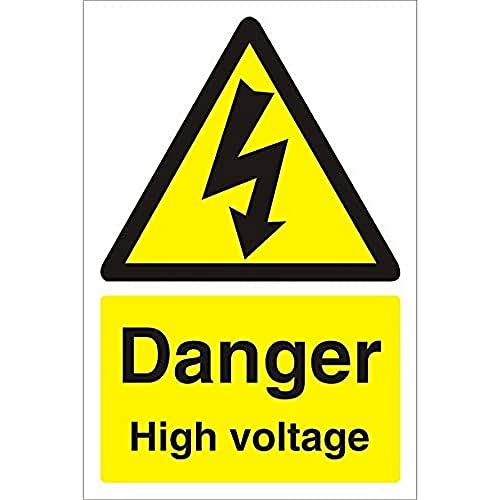 Seco Danger High Voltage Sign, 200mm x 300mm - 4mm Fluted... - Deal du jour à 2.56€