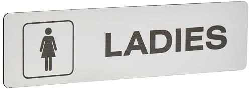 Seco Ladies With Pictogram Sign, 190mm x 45mm - 2mm Brushed... - Home & Kitchen Amazon UK à 2.85€
