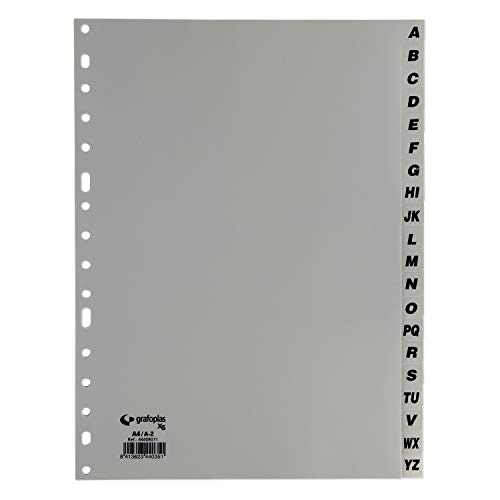Separador ALFABETICO A4 16 TALADROS EN PP Gris XS para... - Maison & Cuisine Amazon Espagne à 2.48€