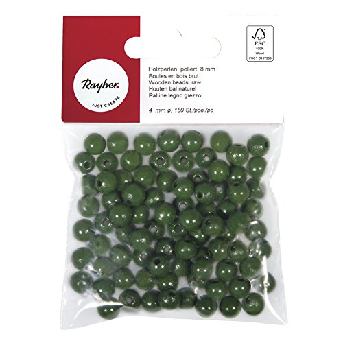 Rayher 1250229 Holz Perlen FSC 100 %, poliert, 8 mm ø... - Maison & Cuisine en promo à 2.29€