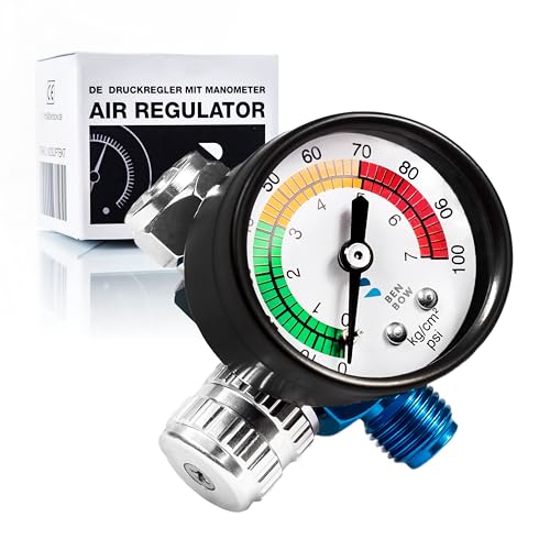 BenBow On Gun Air Pressure Regulator Gauge Spray Gun Air... - Bricolage & Outils en promo à 18.43€