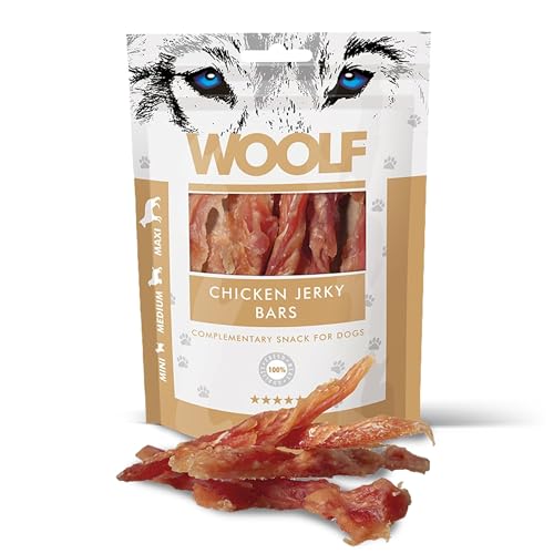 Chien des collations Woolf 100 g – Poulet Rayures - Animalerie Amazon France à 4.25€