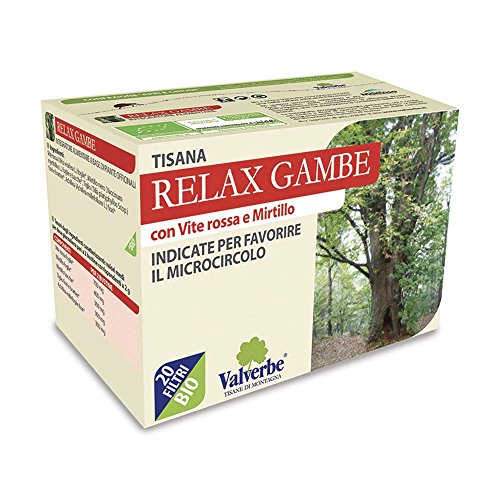 Valverbe, Tisana relax gambe bio, 20g - Épicerie Amazon Italie à 2.39€