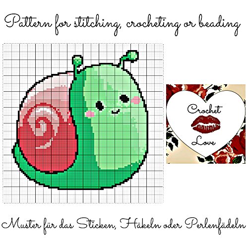 Crochet Love - Cute Snail: Pattern for stitching... - Beauté & Parfums Amazon Espagne à 1.99€