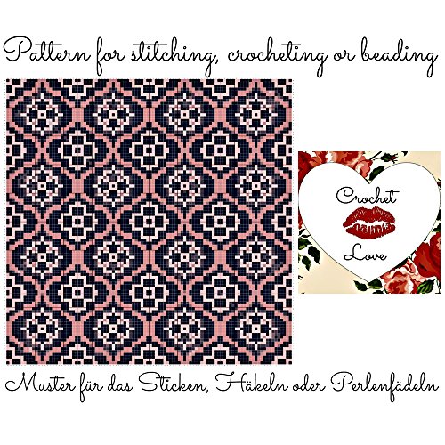 Crochet Love - Vintage Wallpaper: Pattern for stitching... - Loisirs Créatifs Amazon Royaume-Uni à 1.99€
