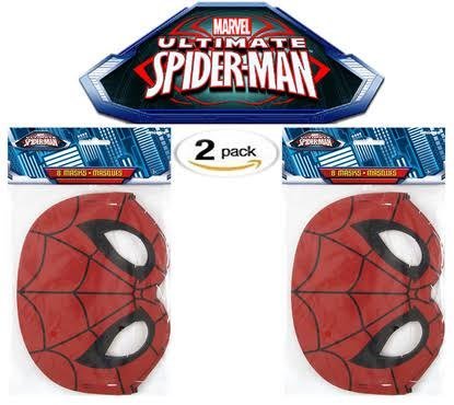 Spiderman Party Mask, 8 ct (Two Pack) - Jouets & Jeux Amazon France à 22.91€