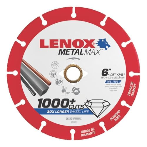 LENOX Tools Schneidrad, Diamantkante, 15,2 cm (1972923) - Bricolage & Outils Amazon Allemagne à 39.79€