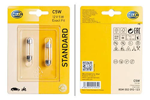 HELLA 8Gm 002 092-123 Ampoule - C5W - Standard - 12V - 5W... - Amazon France à 3.02€
