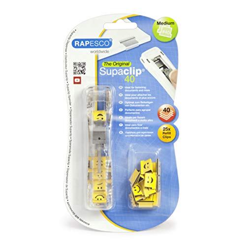 Rapesco 1370 Supaclip 40 Distributeur Transparent avec 25... - Amazon France à 4.20€