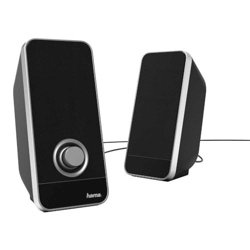 Hama Sonic LS-206 Dual PC Speakers | 2.0 Speakers for... - High-Tech & Électronique Amazon Royaume-Uni à 8.99€