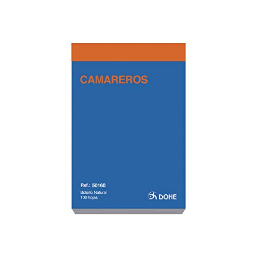 Dohe 50160 Carnet de poche de serveur en espagnol simple en promo à 4,71€ (-41%) sur Amazon FR