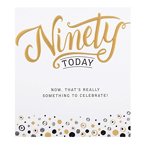 Hallmark 90th Birthday Card "Congratulations" - Small - Auto & Moto en promo à 2.40€