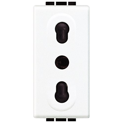 BTicino SN4180F - Toma bipaso, blanco, 1 unidad - Amazon Espagne à 15.26€