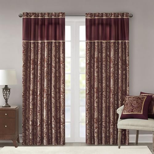 Madison Park Aubrey Rideau Jacquard Imitation Soie... - Maison & Cuisine Amazon France à 29.27€