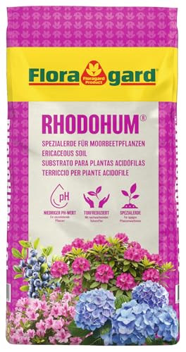 Floragard Rhodohum Rhododendronerde 40 L – pH-saure... - Jardin & Extérieur Amazon Allemagne à 11.99€