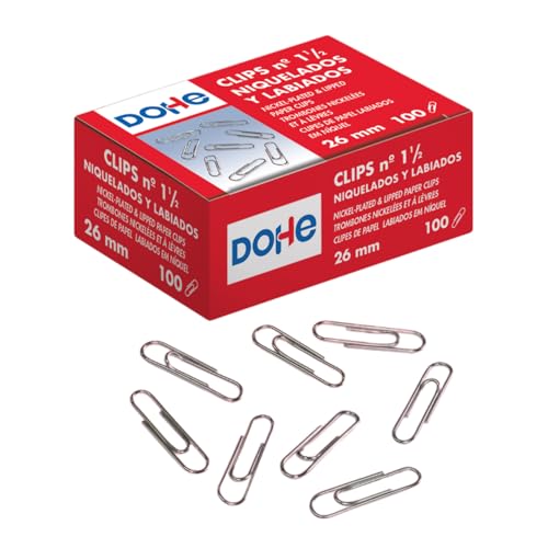 MTL - Pack of 100 Nickel-Plated Paper Clips 26 mm - Amazon Royaume-Uni à 2.71€