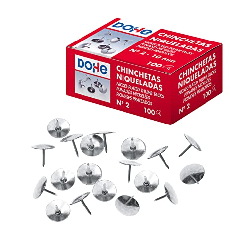 MTL 79217 - Pack de 100 chinchetas niqueladas - Fournitures Bureau Amazon Espagne à 0.68€