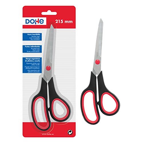 DOHE - Schere aus Kunststoff und Gummi. 21 cm Schwarz/Rot - Maison & Cuisine en promo à 2.31€