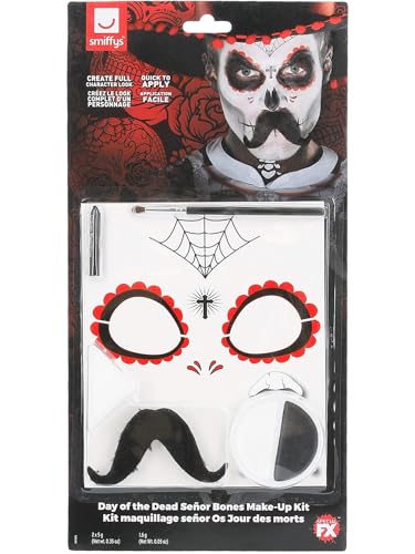 Smiffys Make-Up FX, DOTD Se?or Bones Kit, Grease, Black &... - Pet Supplies Amazon UK à 4.99€