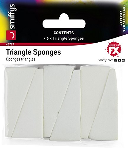 Smiffys Spugne triangolari, Bianco, Confezione da 6 - Loisirs Créatifs Amazon Italie à 11.80€