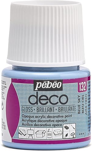 Pebeo Deco Bright Paint, Cielo Blu, 45 ml - Bon plan à 4.30€
