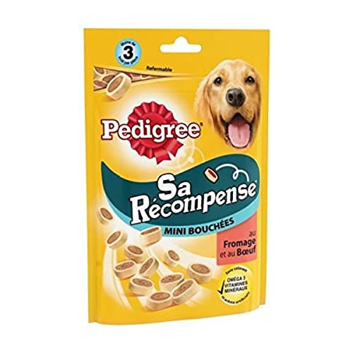 Pedigree : Mini Bouchées Sa Récompense:boeuf Fromage 140g - Animalerie Amazon France à 2.19€