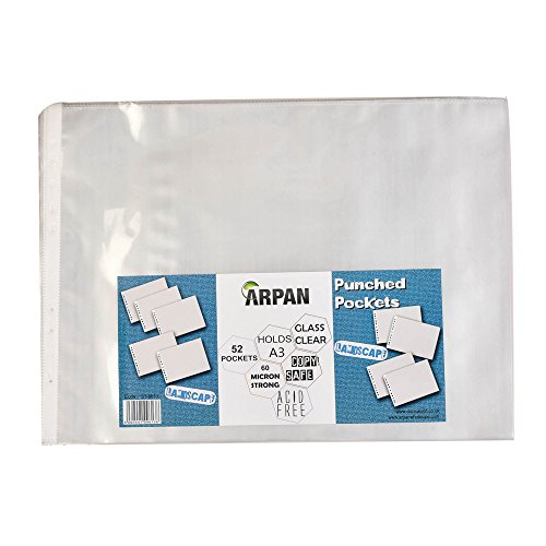 ARPAN – Lot de 52 pochettes transparentes perforées, format... - Maison & Cuisine Amazon France à 20.67€