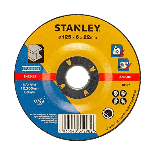 STANLEY STA32055-QZ - Disco para desbaste en metal ø 125 mm. - Bricolage & Outils en promo à 2.26€