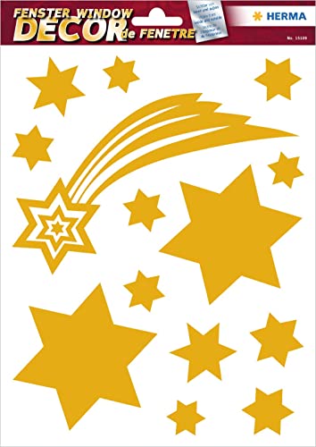 HERMA 15109 Fensterbilder Weihnachten Sterne Sternschnuppe... - Maison & Cuisine Amazon Allemagne à 2.59€