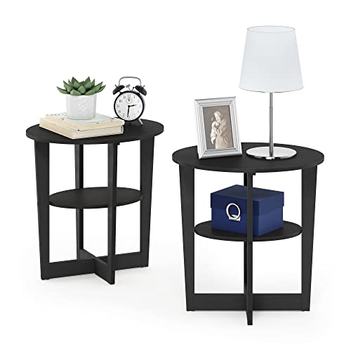 Furinno Jaya Table de Bout Ovale, Noyer, Set de 2, Bois... - Home & Kitchen Amazon France à 27.59€