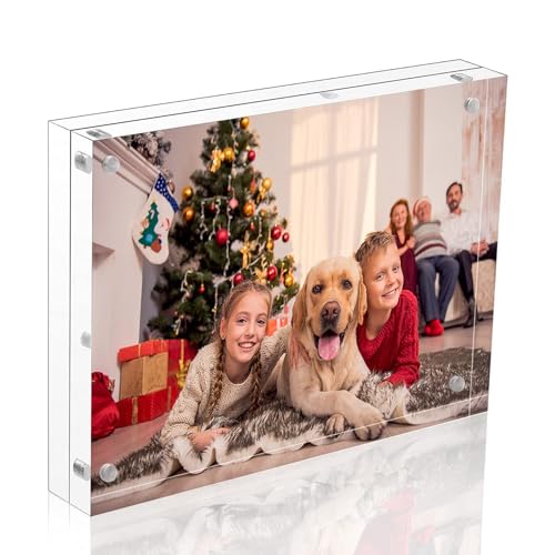 NIUBEE Portafoto magnetico in acrilico, cornice double-face... - Sports & Fitness Amazon Italie à 9.05€