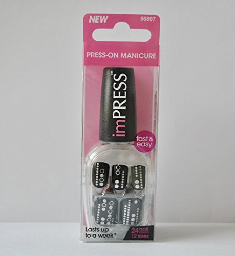 Kiss Impress TGIF D120 Kunstnägel, zum Aufstecken, 24 Stück - Beauté & Parfums en promo à 8.42€