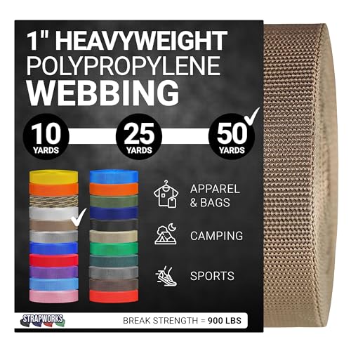 Strapworks Heavyweight Polypropylene Webbing - Heavy Duty... - Home & Kitchen Amazon UK à 15.84€