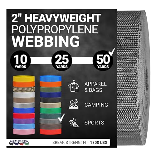 Strapworks Heavyweight Polypropylene Webbing - Heavy Duty... - Maison & Cuisine Amazon Royaume-Uni à 15.49€