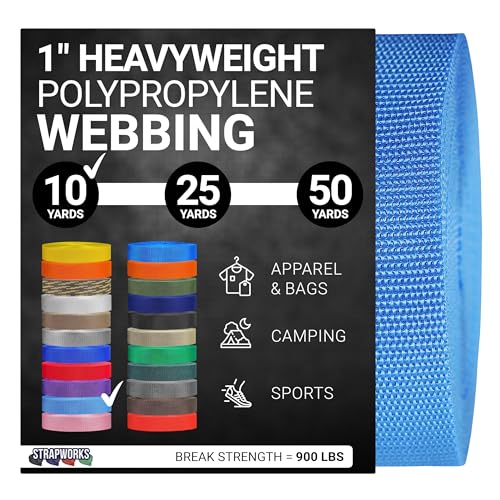 Strapworks Heavyweight Polypropylene Webbing - Heavy Duty... - Maison & Cuisine Amazon Royaume-Uni à 8.88€