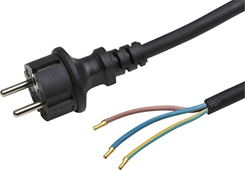 Meister cavo 5 m, H05RR-F 3 G1,5, Nero, 7434520 - Bon plan à 18.12€