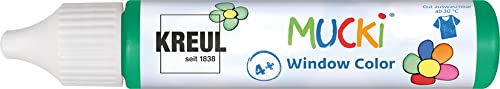 KREUL 24413 - Mucki Window Color, dunkelgrün, 29 ml Pen... - Loisirs Créatifs Amazon Allemagne à 2.29€