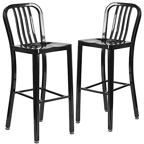 Flash Furniture Barhocker mit vertikaler Schiefer-Rückseite... - Maison & Cuisine Amazon Allemagne à 151.23€