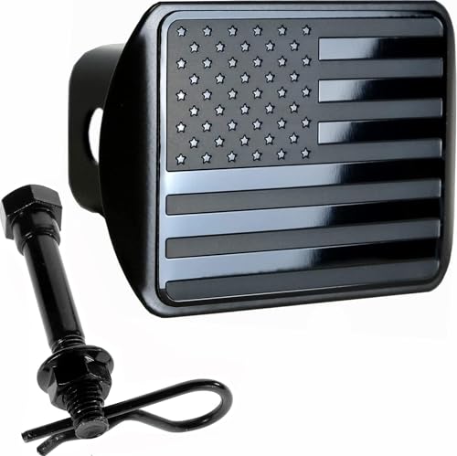 eVerHITCH USA Stainless Steel Flag Emblem Metal Hitch Cover... - Bricolage & Outils en promo à 9.87€