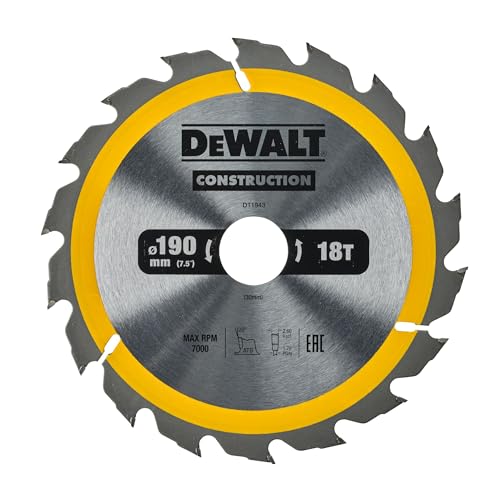 DEWALT DT1943-QZ - Hoja para construcción 190x30mm 18T (AC) - Bricolage & Outils Amazon France à 15.17€
