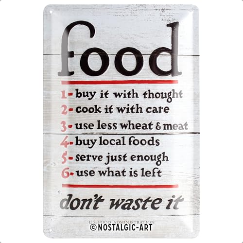 Nostalgic-Art Retro Tin Sign – Home & Country – Food Don’t... - Maison & Cuisine en promo à 4.97€